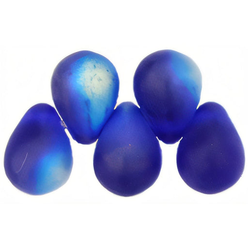 Czech Lg. Tear Drops 8 x 6mm Matte - Cobalt AB (50pcs)