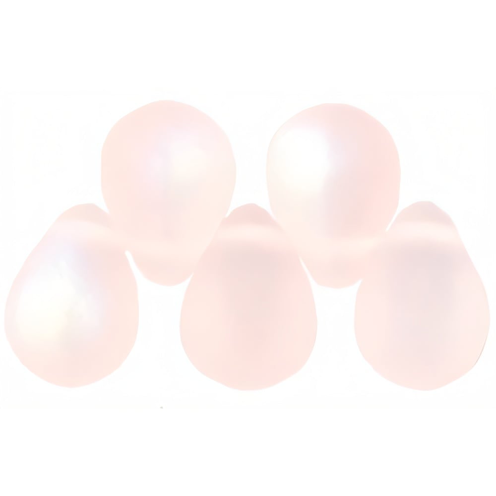 Czech Lg. Tear Drops 8 x 6mm Matte - Rosaline AB (50pcs)