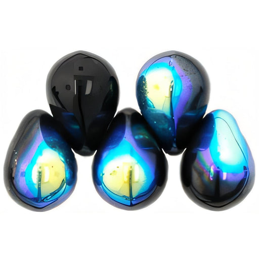 Czech Lg. Tear Drops 8 x 6mm Jet AB (50pcs)