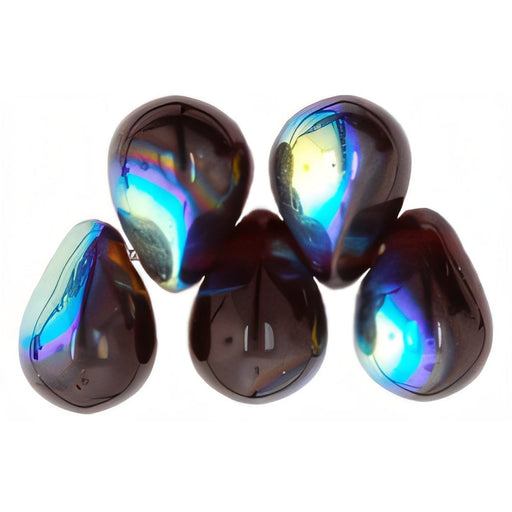Czech Lg. Tear Drops 8 x 6mm Garnet AB (50pcs)