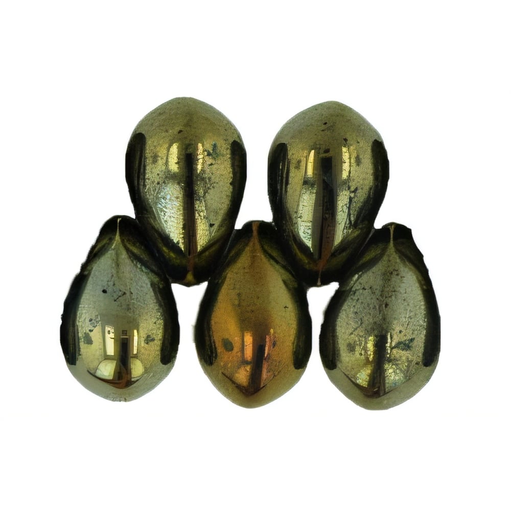 Czech Lg. Tear Drops 9 x 6mm Iris - Brown (50pcs)