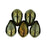 Czech Lg. Tear Drops 9 x 6mm Iris - Brown (50pcs)