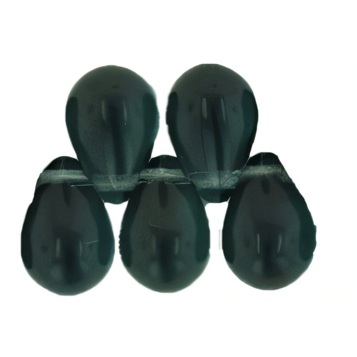 Czech Lg. Tear Drops 9 x 6mm AB- Montana Blue (50pcs)