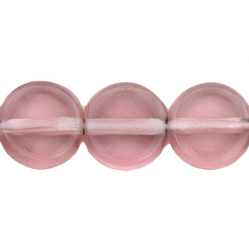 Czech Dime Beads 6mm Med Amethyst (25pcs)