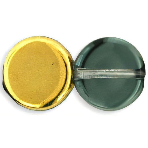 Czech Dime Beads 8 x 3mm Gold 1/2 (25pcs)