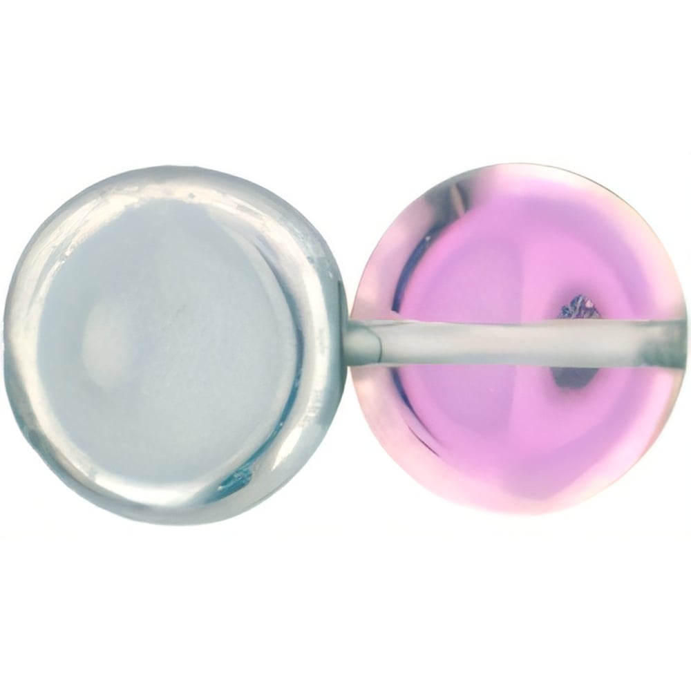 Czech Dime Beads 8 x 3mm Silver/Pink/Crystal (25pcs)