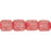 Czech Cube 4/4mm Translucent Luscious Red (100pcs)
