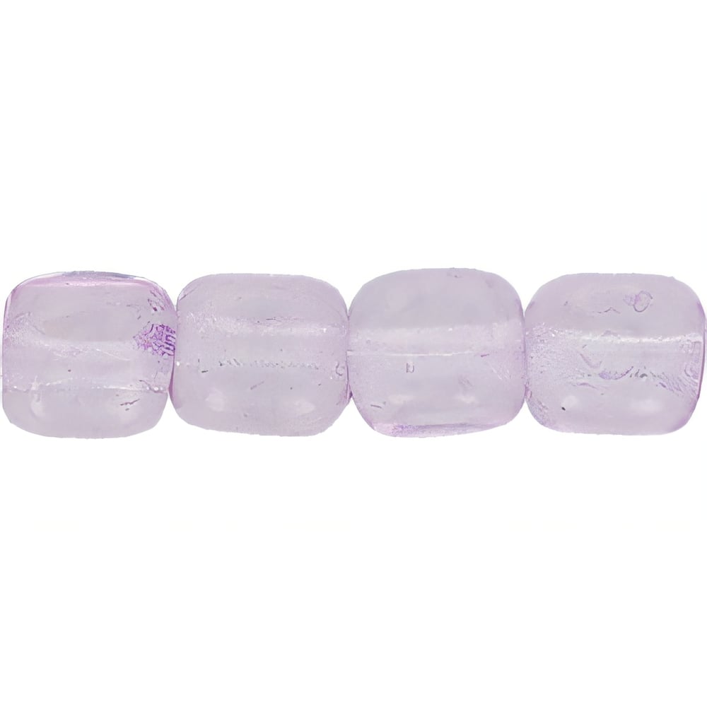 Czech Cube 4/4mm Translucent Digital Lavender (100pcs)