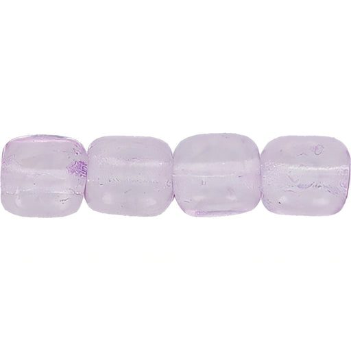 Czech Cube 4/4mm Translucent Digital Lavender (100pcs)