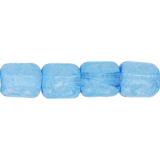 Czech Cube 4/4mm Translucent Tranquil Blue (100pcs)