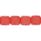 Czech Cube 4/4mm Opaque Luscious Red (100pcs)