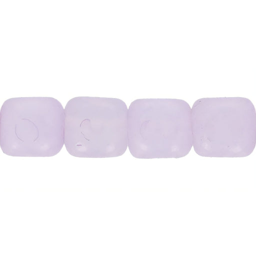 Czech Cube 4/4mm Opaque Digital Lavender (100pcs)