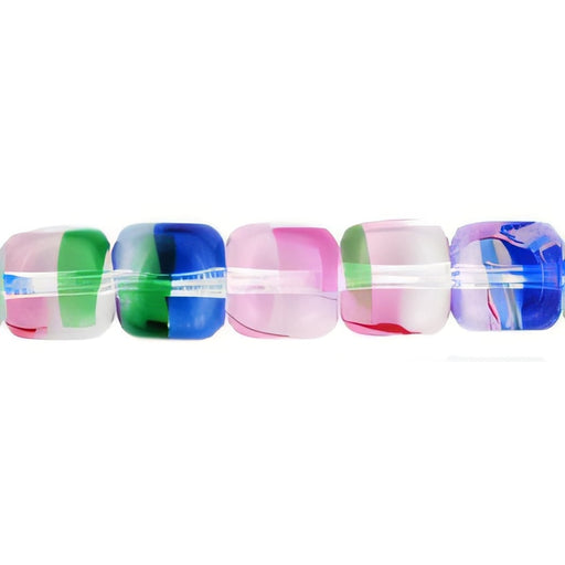 Czech Cubes - 7 x 5mm Crystal/Color (50pcs)