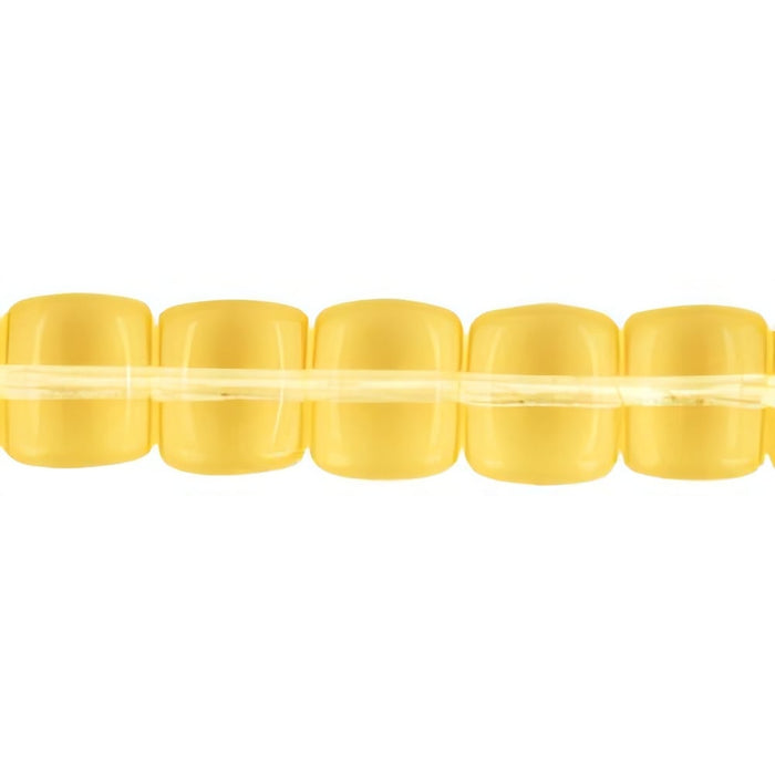 Czech Cubes - 7 x 5mm Lt Topaz (50pcs)