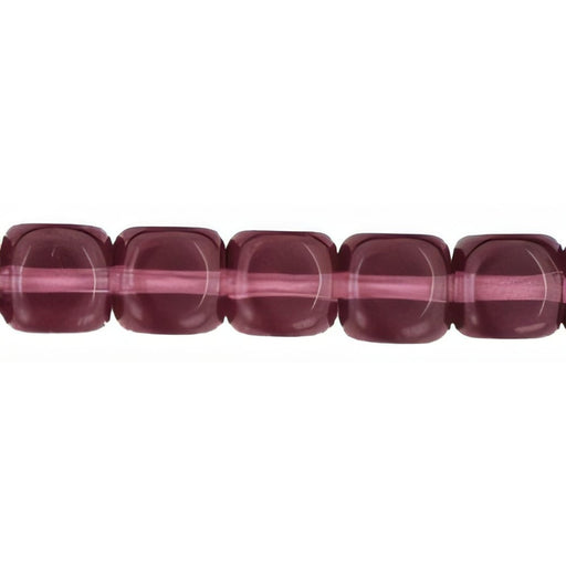 Czech Cubes - 7 x 5mm Amethyst (50pcs)