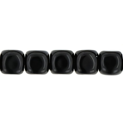 Czech Cubes - 7 x 5mm Jet (50pcs)