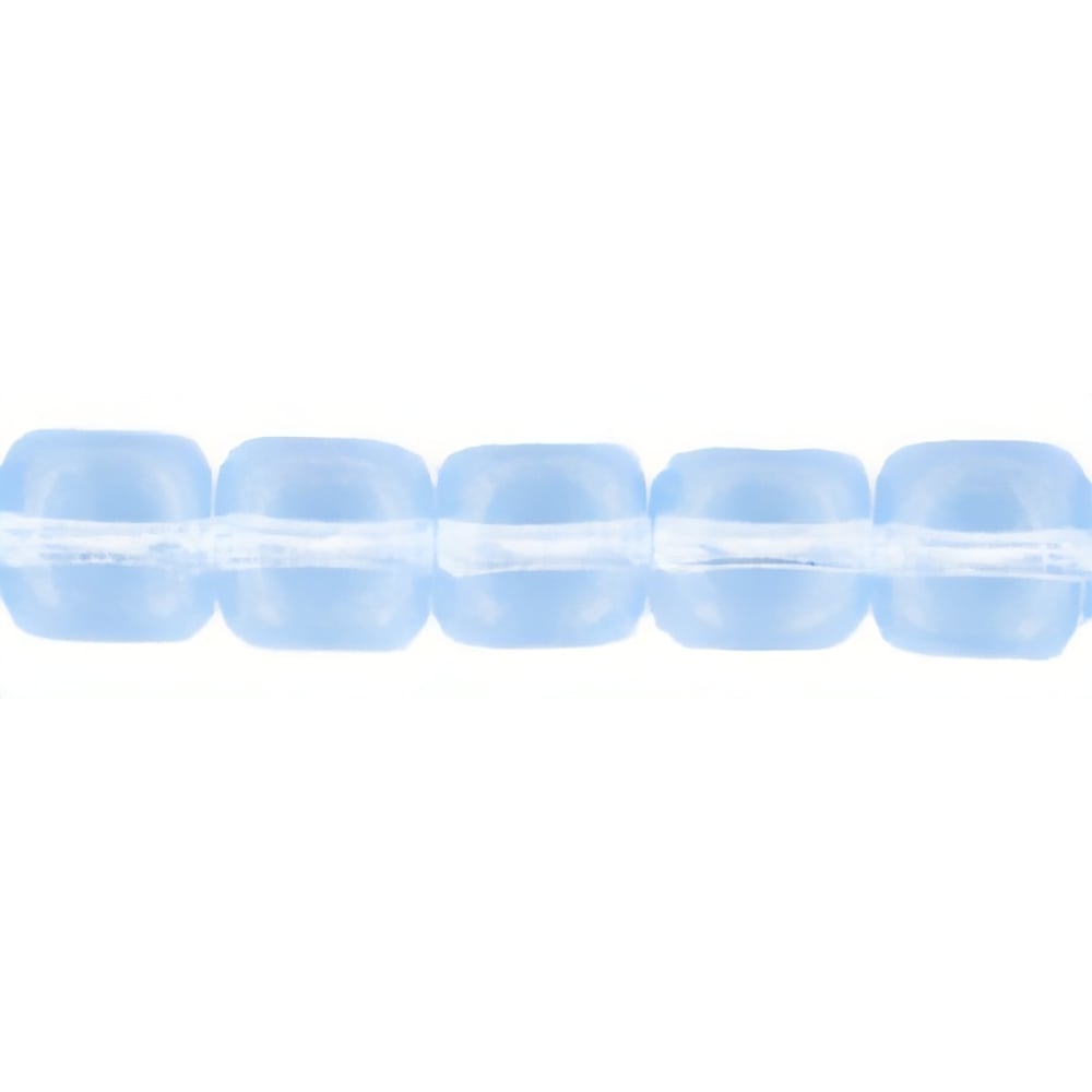 Czech Cubes - 7 x 5mm Lt Sapphire (50pcs)