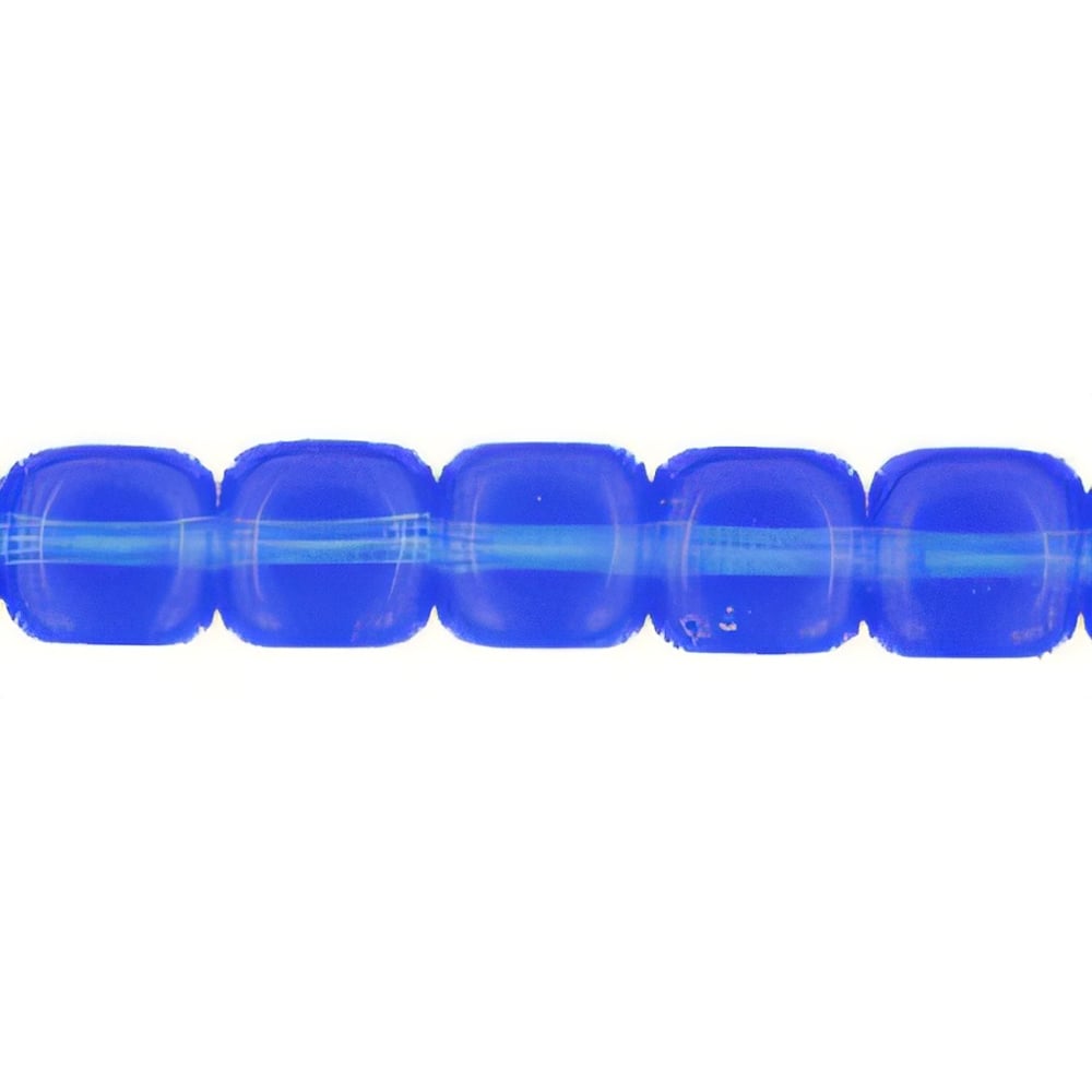 Czech Cubes - 7 x 5mm Sapphire (50pcs)