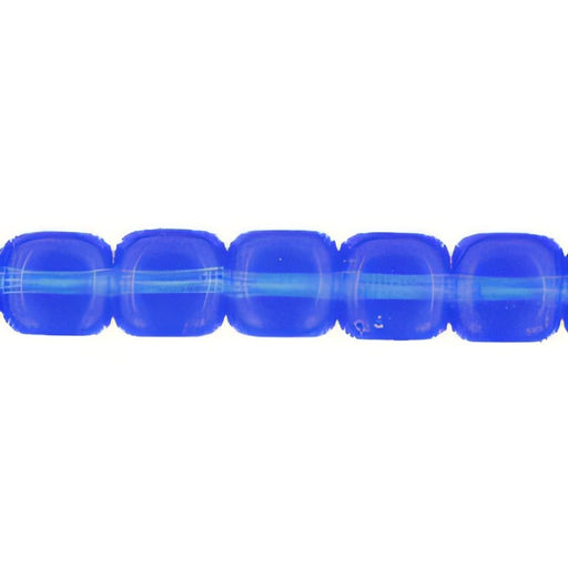 Czech Cubes - 7 x 5mm Sapphire (50pcs)