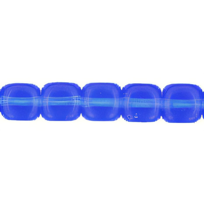 Czech Cubes - 7 x 5mm Sapphire (50pcs)