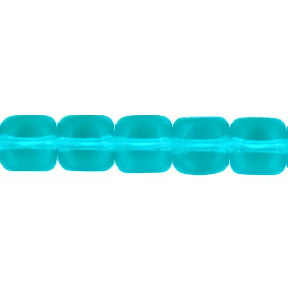 Czech Cubes - 7 x 5mm Lt Teal (50pcs)