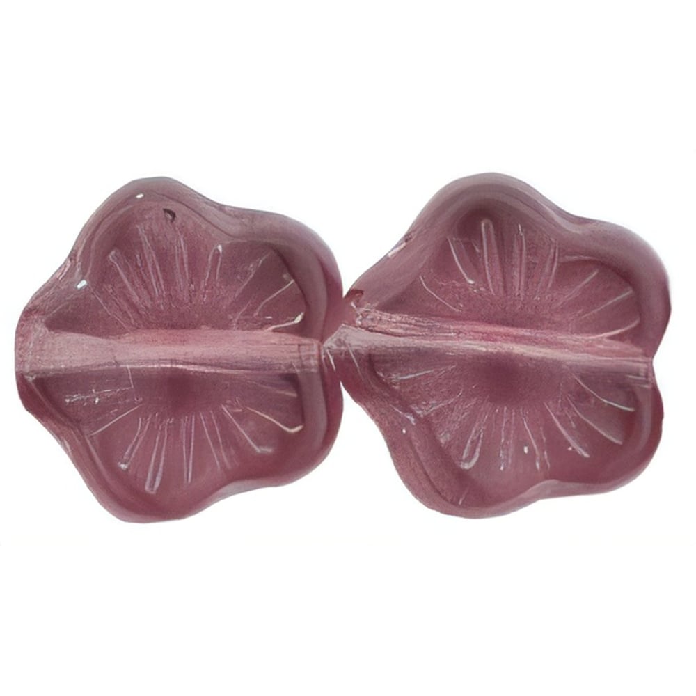 Czech Flowers 10 x 10mm Amethyst (25pcs)