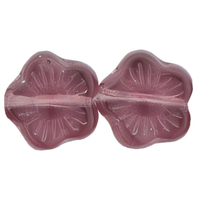 Czech Flowers 10 x 10mm Amethyst (25pcs)