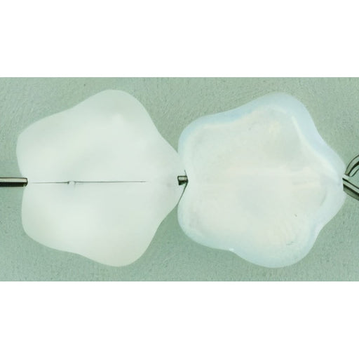 Czech Flowers 10 x 10mm Matte - Crystal AB (25pcs)