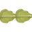 Czech Medium Leaves 12 x 10mm Vertical Hole Olivine (25pcs)