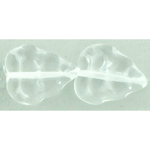 Czech Leaves 10 x 8mm Vertical Hole Crystal (25pcs)