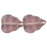 Czech Leaves 10 x 8mm Vertical Hole Med Amethyst (25pcs)