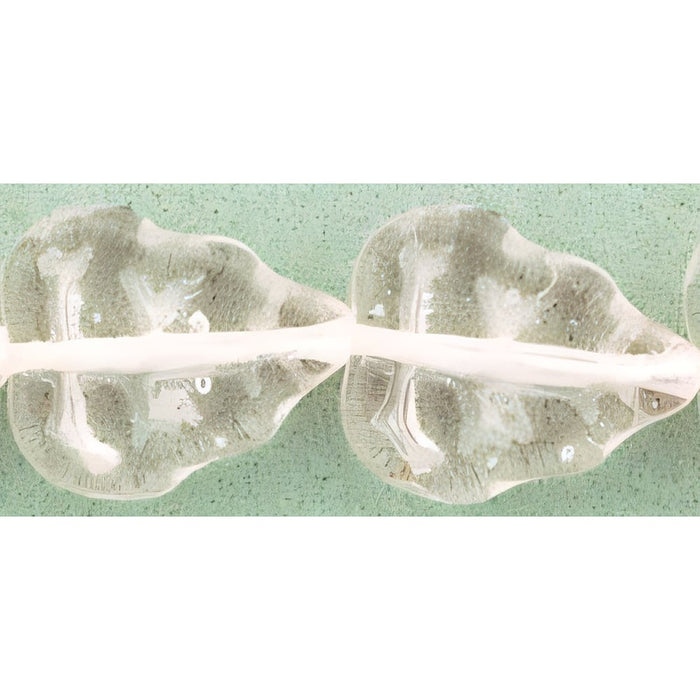 Czech Leaves 10 x 8mm Vertical Hole Rosaline (25pcs)