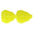 Czech Leaves 10 x 8mm Vertical Hole Chartreuse (25pcs)