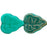 Czech Leaves 10 x 8mm Vertical Hole Luster 1/2 Coat - Opaque Turquoise (25pcs)