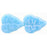 Czech Leaves 10 x 8mm Vertical Hole Luster Iris - Lt Blue (25pcs)