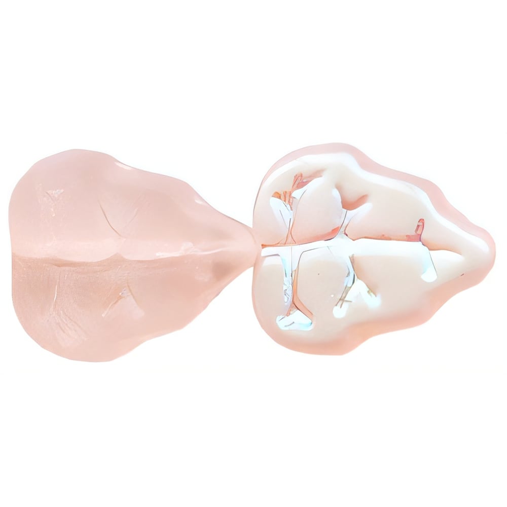 Czech Leaves 10 x 8mm Vertical Hole Matte - Rosaline AB (25pcs)