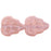 Czech Leaves 10 x 8mm Vertical Hole Rose Shimmer Milky Pink (25pcs)