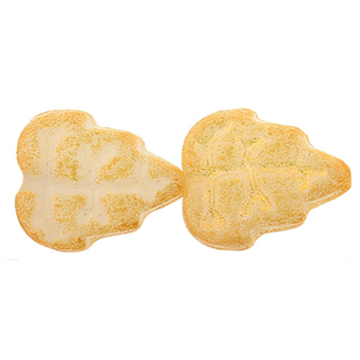 Czech Leaves 10 x 8mm Vertical Hole Milky Antique Shimmer (25pcs)