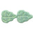 Czech Leaves 10 x 8mm Vertical Hole Sueded Olive Turquoise (25pcs)