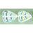 Czech Leaves 10 x 8mm Vertical Hole Crystal AB (25pcs)