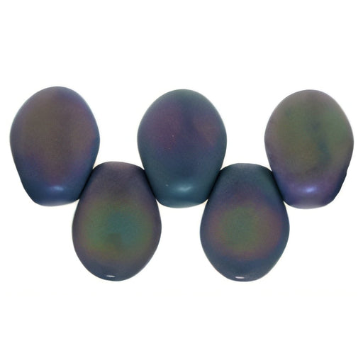 Czech Petals 8 x 6mm Matte - Iris - Purple (50pcs)