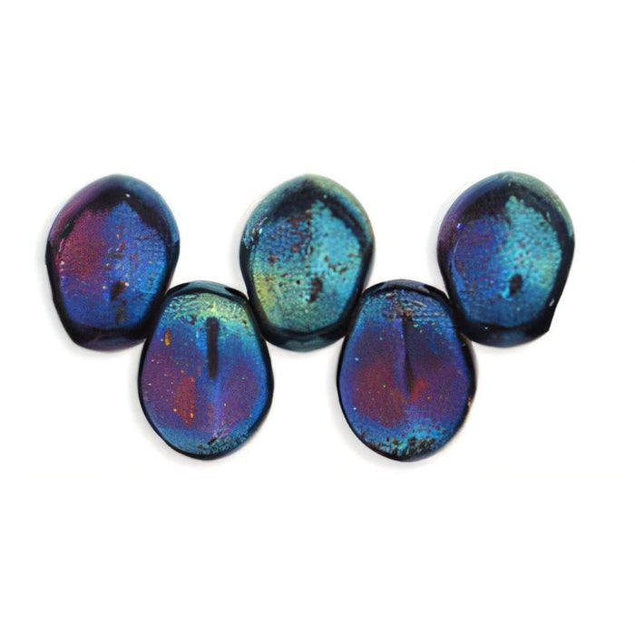 Czech Petals 8 x 6mm Iris - Blue (50pcs)