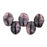 Czech Petals 8 x 6mm Pink/Black/Crystal (50pcs)