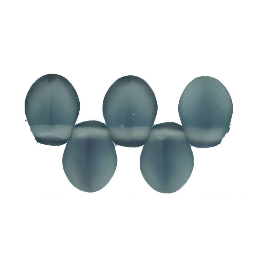 Czech Petals 8 x 6mm Matte - Montana Blue (50pcs)