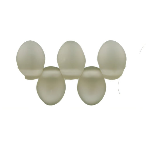 Czech Petals 8 x 6mm Matte - Black Diamond (50pcs)