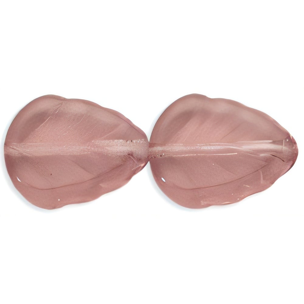 Czech Leaves 10 x 8mm Lt Amethyst (25pcs)