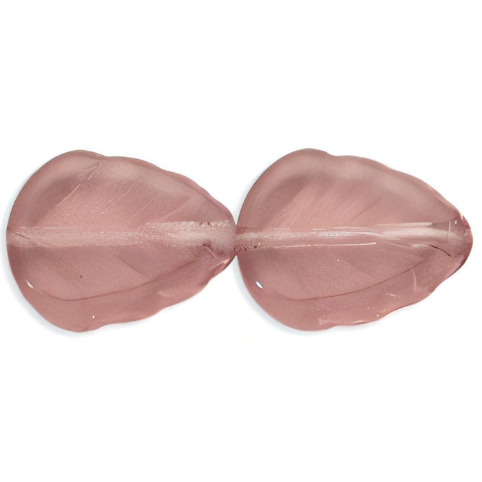 Czech Leaves 10 x 8mm Lt Amethyst (25pcs)