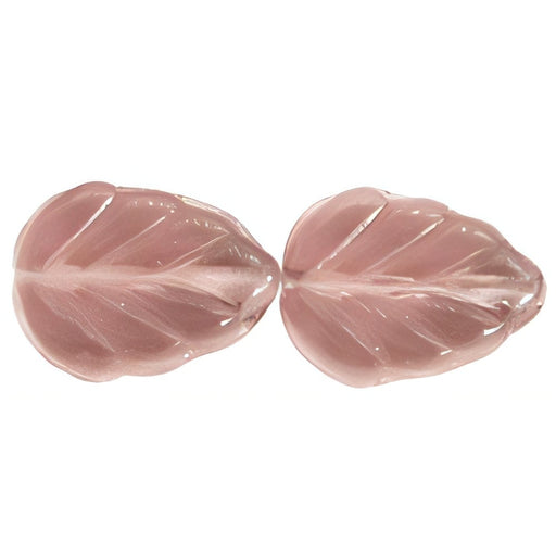Czech Leaves 10 x 8mm Med Amethyst (25pcs)