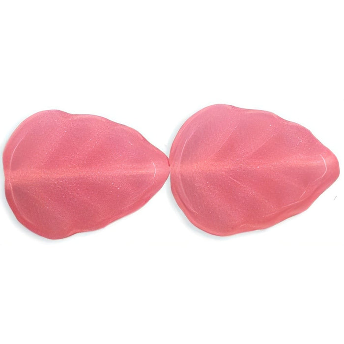 Czech Leaves 10 x 8mm Milky Pink (25pcs)