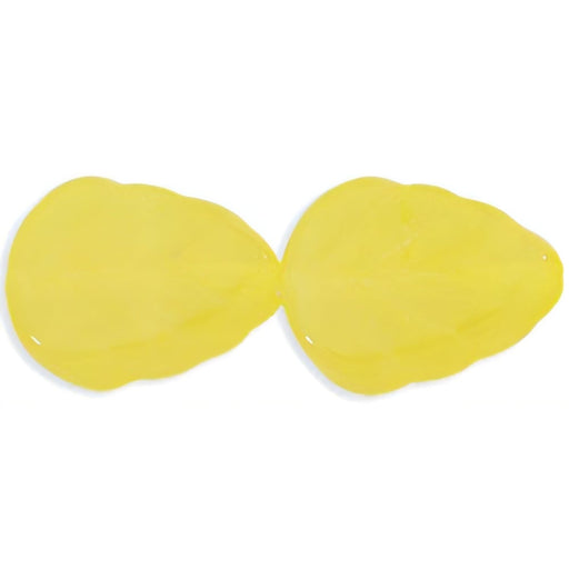 Czech Leaves 10 x 8mm Opal Lemon (25pcs)